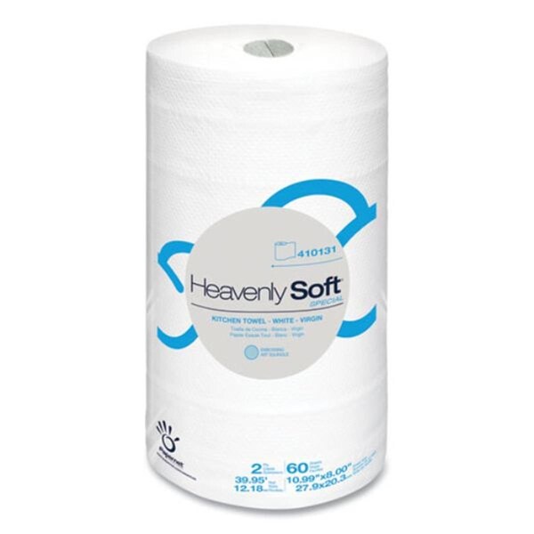 Solid Shelving 8 x 11 in. Heavenly Special, 2-Ply Soft Kitchen Paper Towel, White SO3753086 - main